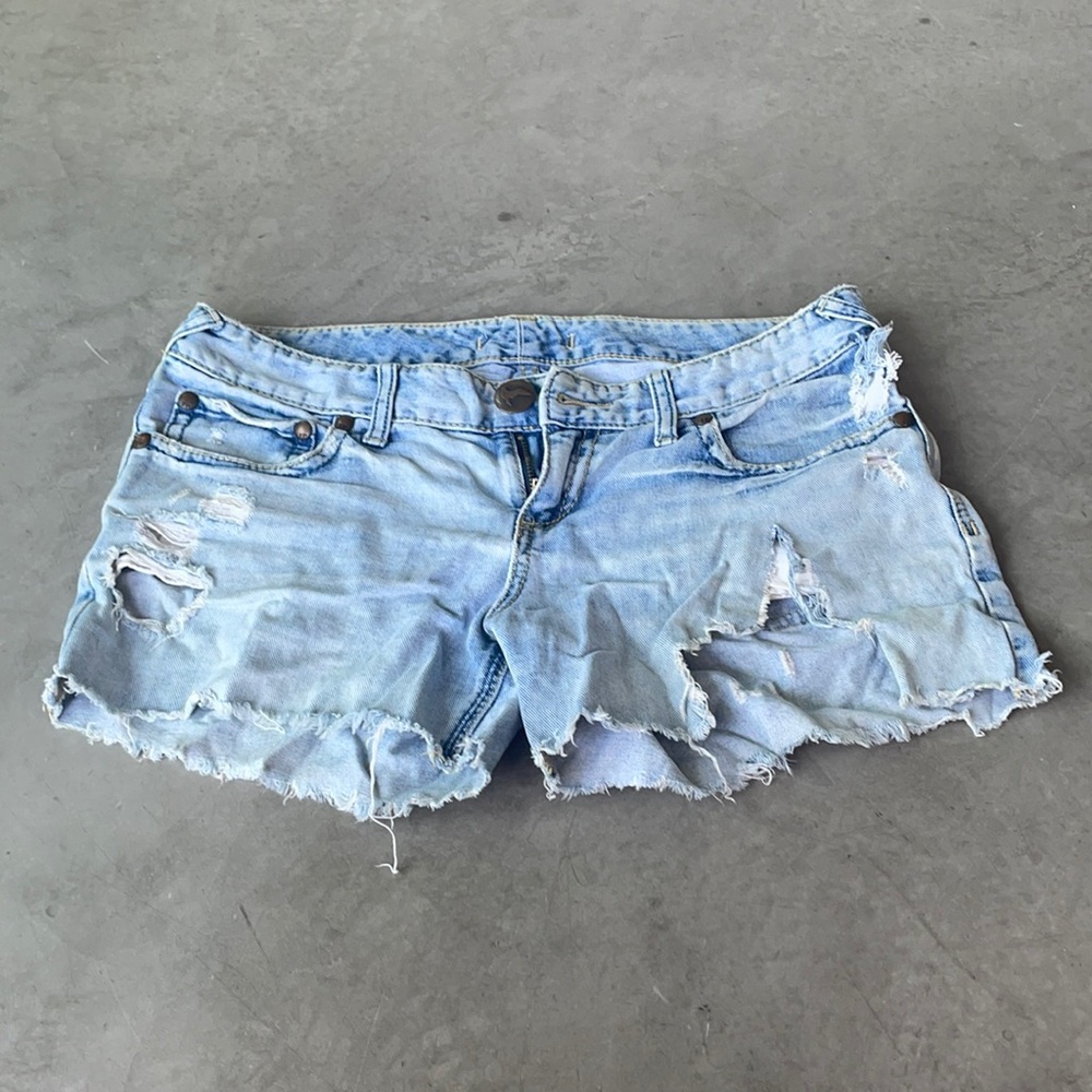Free people festival frayed ripped jean shorts